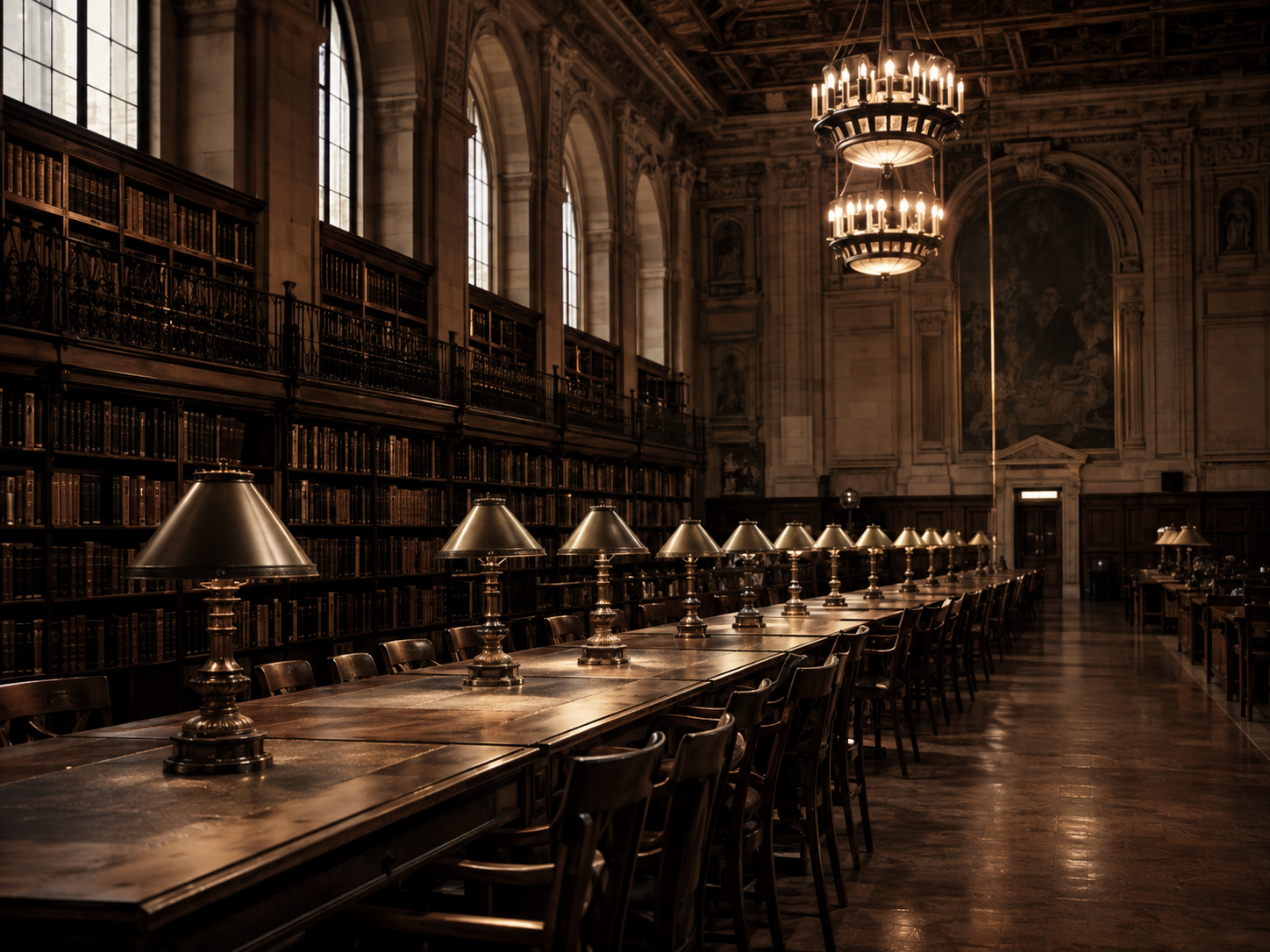 Historic library reading room